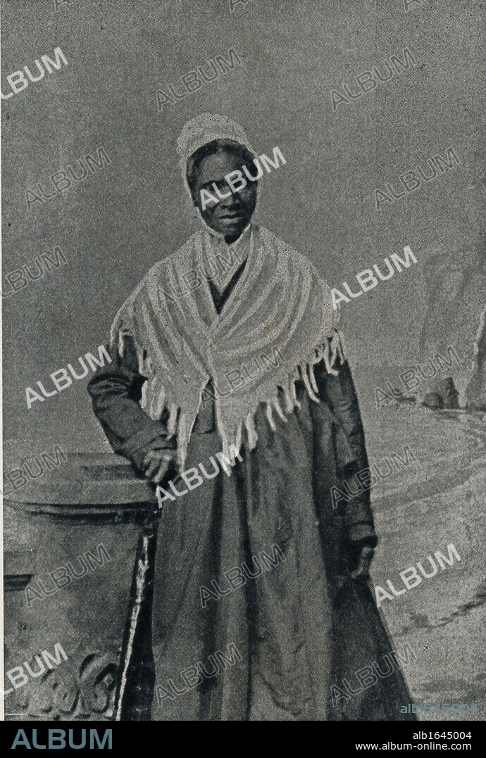 Sojourner Truth, African American abolitionist and champion of women's rights. Born into slavery as Isabella Baumfree (1797-1883) she escaped to freedom in 1826. Changed her name in 1843.