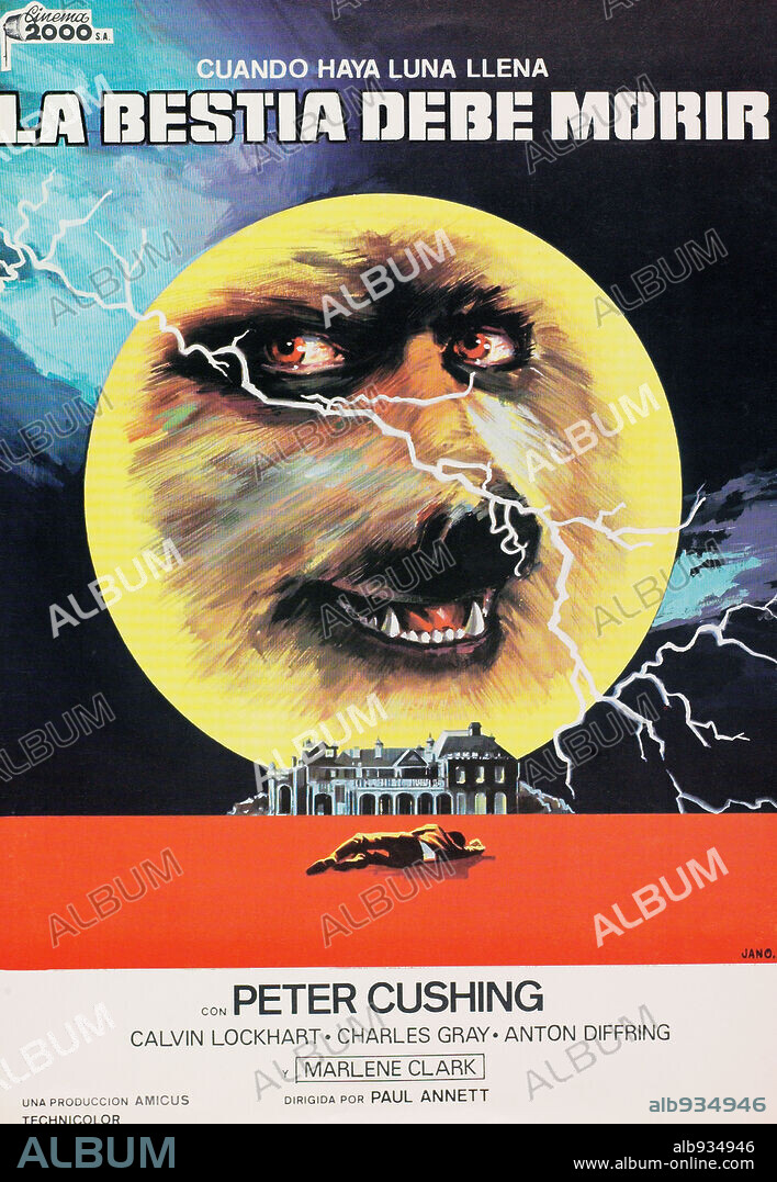 Poster of THE BEAST MUST DIE, 1974, directed by PAUL ANNETT. Copyright AMICUS.