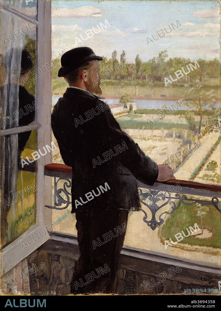 CHRISTIAN KROHG. Portrait of the Swedish Painter Karl Nordström. Date/Period: 1882. Painting. Olje på lerret. Width: 46.5 cm. Height: 61 cm.