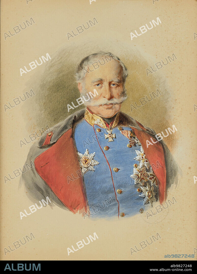 JOSEF KRIEHUBER. Portrait of Franz Graf von Wimpffen (1797-1870).