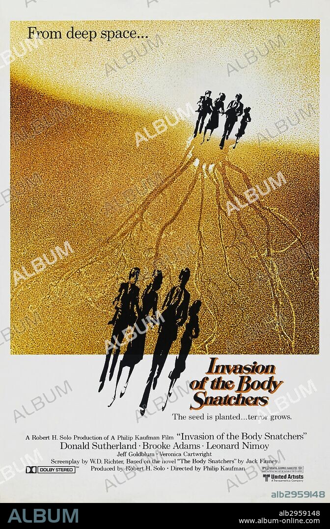 Poster of INVASION OF THE BODY SNATCHERS, 1978, directed by PHILIP KAUFMAN. Copyright UNITED ARTISTS.