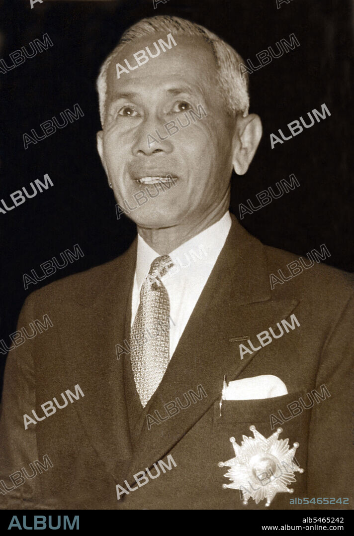 Pibulsongkram was one of the leaders of the military branch of the People's Party that staged a coup d'état and overthrew Thailand's absolute monarchy in 1932. In 1938, Pibulsonggram replaced Phraya Phahol as Prime Minister. Pibulsonggram began to increase the pace of modernisation in Thailand. By manipulating the mass media, Pibulsonggram supported fascism and nationalism. In 1939, Pibulsonggram changed the country's name from Siam to Thailand. In 1941, in the midst of World War II, he decreed January 1 the official start of the new year instead of the traditional April 13. When the Japanese invaded Thailand on December 8, 1941, Pibulsonggram was reluctantly forced to order a general ceasefire after just one day of resistance. On December 12, Pibulsongkram signed a military alliance with Japan. The following month, on January 25, 1942, Pibulsongkram declared war on the allied powers. At the war's end, Pibulsonggram was put on trial at Allied insistence. However, he was acquitted amidst intense public pressure. Public opinion was favourable to Pibulsonggram as he was thought to have done his best to protect Thai interests. Phibun was involved in another coup in 1947, and resumed his pre-war position as effective military dictator until a 1957 coup, led by Sarit Dhanaraj, forced him into exile in Japan where he died in 1964.