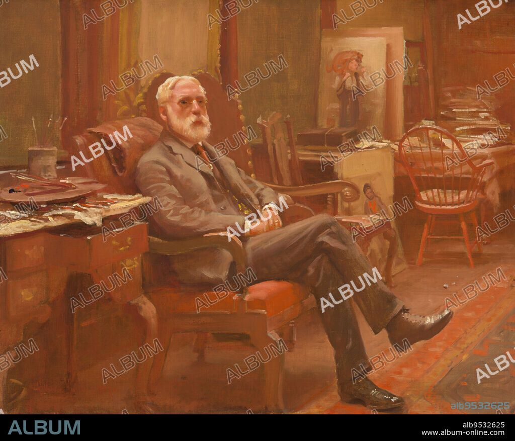 GILBERT GAUL. John George Brown. oil on canvas. Date: 1907.