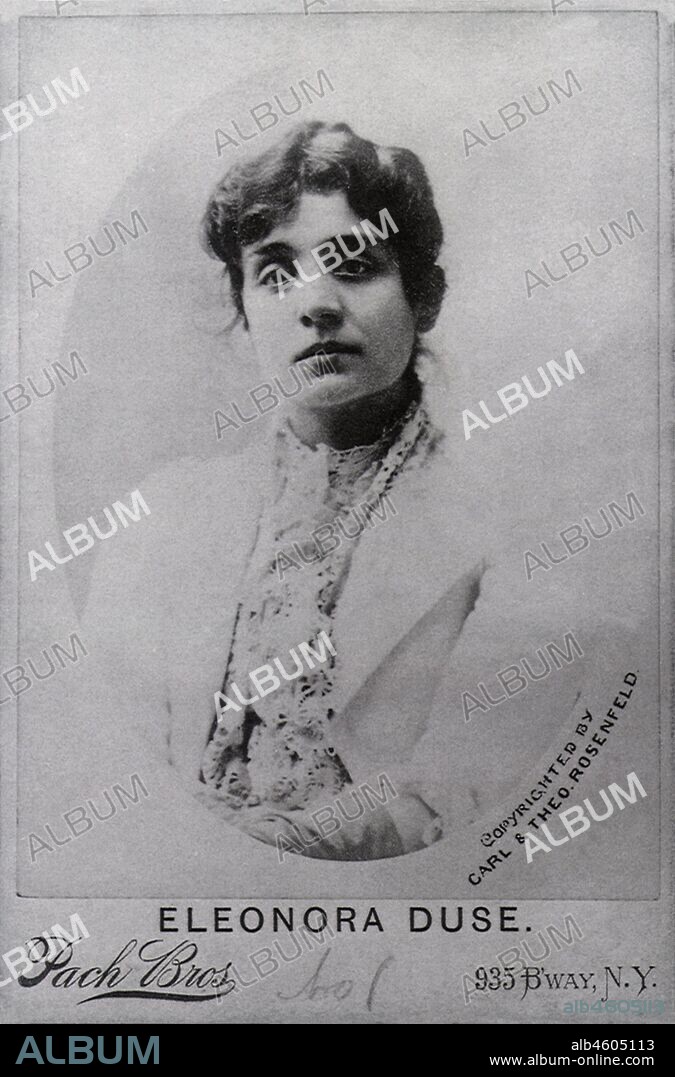 Portrait of Comedienne Eleonora Duse.