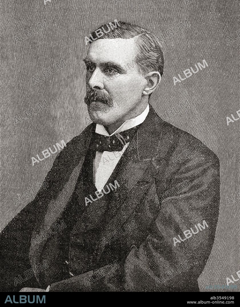 William St John Fremantle Brodrick, 1st Earl of Midleton, 1856 – 1942, aka St. John Brodrick and The Viscount Midleton. British Conservative Party and Irish Unionist Alliance politician. From The Century Edition of Cassell's History of England, published c. 1900.