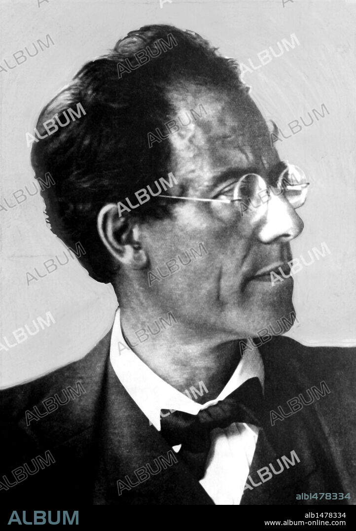 Gustav Mahler (Kalischt, 1860-Viena, 1911). Compositor y director de orquesta austríaco.