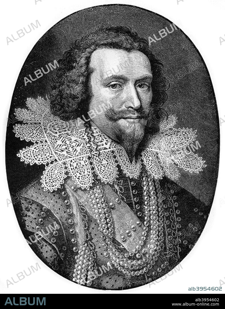 George Villiers, 1st Duke of Buckingham, (1910). Villiers, (1592-1628) was a favourite of King James I.