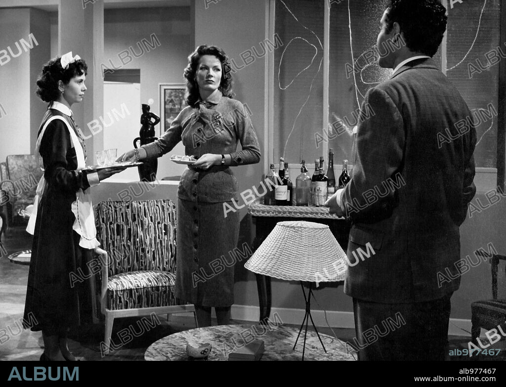 FRANCISCO MONTALVO and VIDA BENDIX in MINUTOS ANTES, 1956, directed by JOSE LUIS GAMBOA.