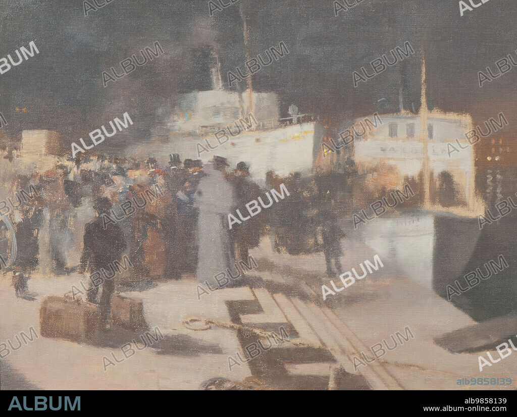 WILLIAM BLAIR BRUCE. The Departure of the Ship, late 19th-early 20th century.