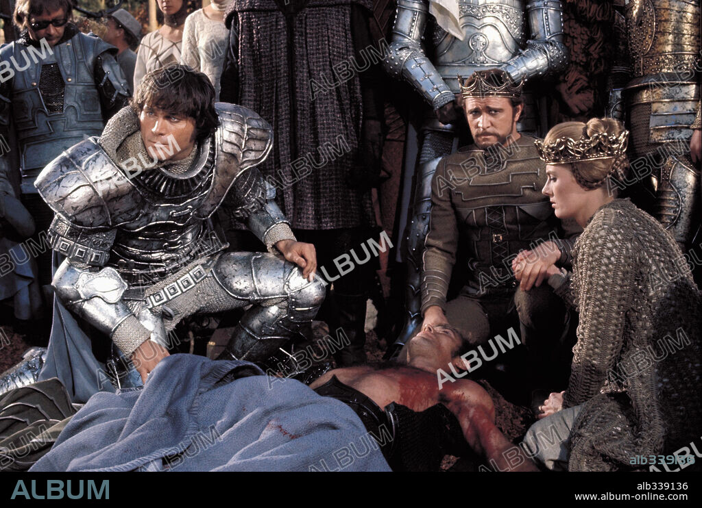FRANCO NERO, RICHARD HARRIS und VANESSA REDGRAVE in CAMELOT - AM HOFE KÖNIG ARTHURS, 1967 (CAMELOT), unter der Regie von JOSHUA LOGAN. Copyright WARNER BROTHERS.