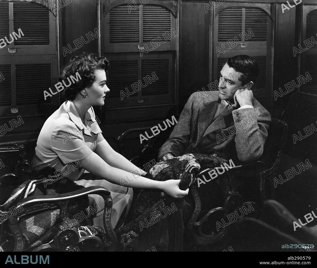 CARY GRANT and PAULA RAYMOND in CRISIS, 1950, directed by RICHARD BROOKS. Copyright M.G.M.