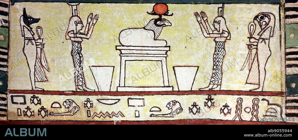 Khnum the Ram-headed god, was one of the earliest-known Egyptian deities, originally the god of the source of the Nile. Since the annual flooding of the Nile brought with it silt and clay, and its water brought life to its surroundings, he was thought to be the creator of the bodies of human children.