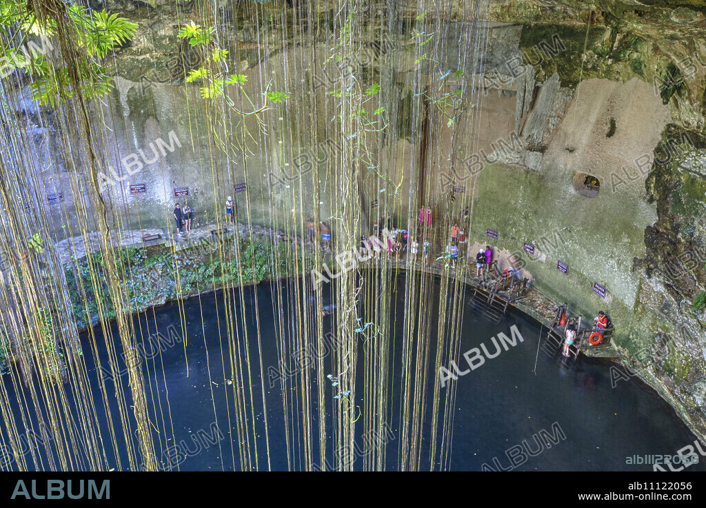 Cenote Ik Kil, near Chichen Itza, Yucatan, Mexico, North America.