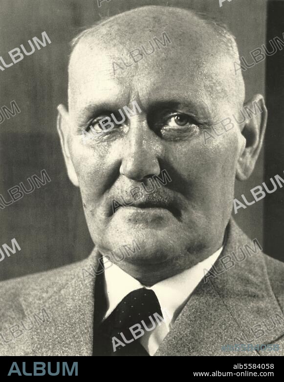 Domagk, Gerhard Pathologe und Bakteriologe. (1939 Nobelpreis für Medizin), Lagow (Prov. Brandenburg) 30.10.1895 - Burgberg bei Königsfeld 24.4.1964. Porträtaufnahme, um 1950.