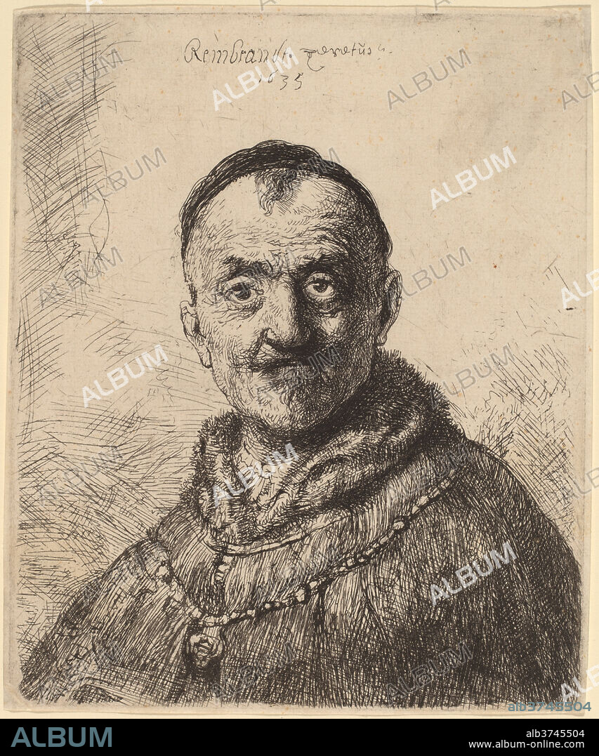 REMBRANDT VAN RIJN AND STUDIO OF REMBRANDT VAN RIJN AFTER JAN LIEVENS. The First Oriental Head. Dated: 1635. Medium: etching, with some drypoint.