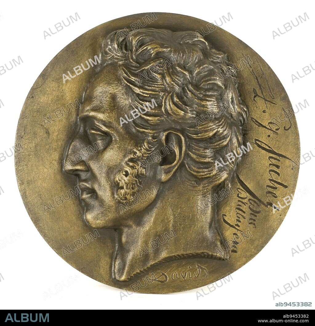 Portrait of Louis-Gabriel Suchet, Duke of Albufera (1772-1826), Marshal of France, David of Angers, Pierre-Jean, Sculptor, Eck and Durand, Foundry, 19th century, Sculpture, Medallion (sculpture), Dimensions - Work: Diameter: 15.5 cm.