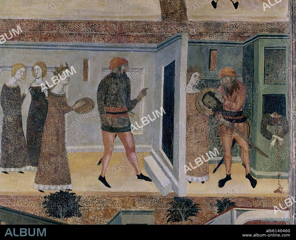 JAIME SERRA (1358-1395) JAUME SERRA. HISTORIAS DE SAN JUAN BAUTISTA - DECAPITACION DE SAN JUAN BAUTISTA - 1356-1359 - TEMPLE/TABLA - GOTICO CATALAN - NP 3107 - CONJUNTO 142893.
