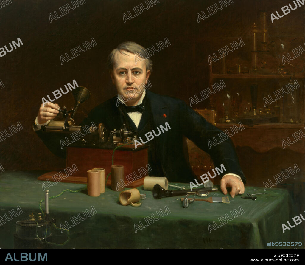 ABRAHAM ARCHIBALD ANDERSON. Thomas Alva Edison. Date: 1890. oil on canvas.