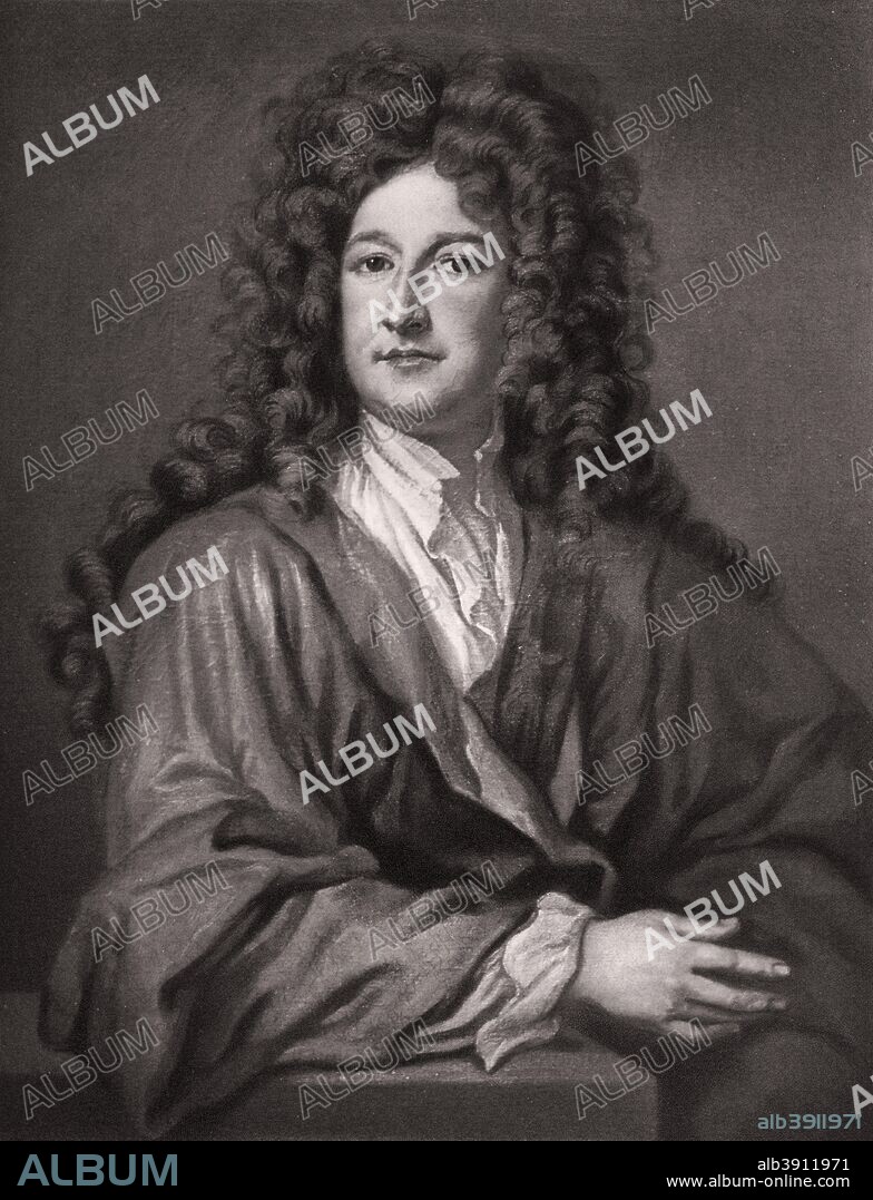 Charles Seymour, 6th Duke of Somerset, 1703 (1906). From the original painting by Sir Godfrey Kneller. Charles Seymour befriended Princess Anne in 1692, and became a favourite of the Queen when she came to the throne in 1702, and was given the post of Master of the Horse. As a Privy Councillor he was instrumental in securing the Hanoverian succession when Anne was near death in 1714. A print from Queen Anne, by Herbert Paul, Goupil and Co, London, 1906.
