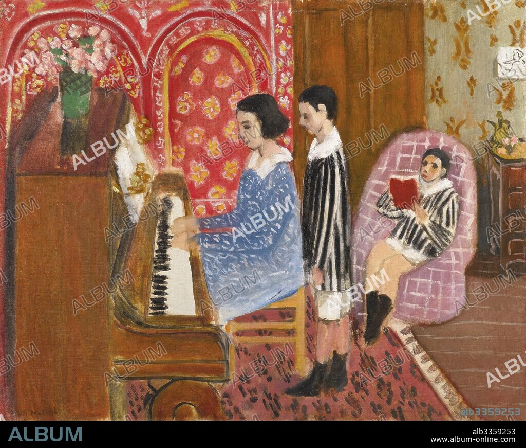 HENRI MATISSE. La Leçon de piano.