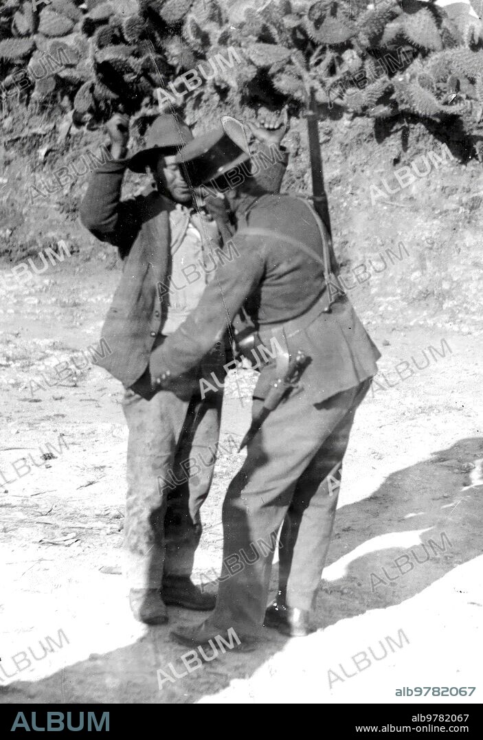 January 11, 1933. The Civil Guard Searching the Outskirts of Old Houses.