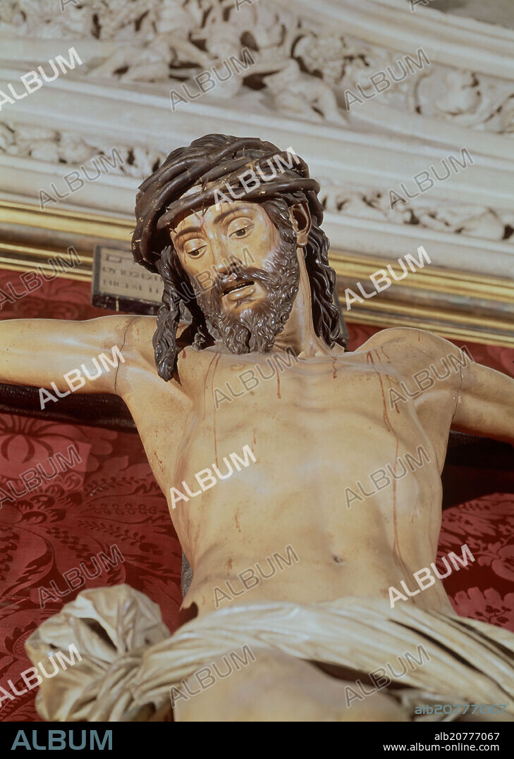 JUAN MARTÍNEZ MONTAÑÉS. CRISTO DE LA CLEMENCIA EN SACRISTIA DE LOS CALICES - 1603 - Det del nº16952.