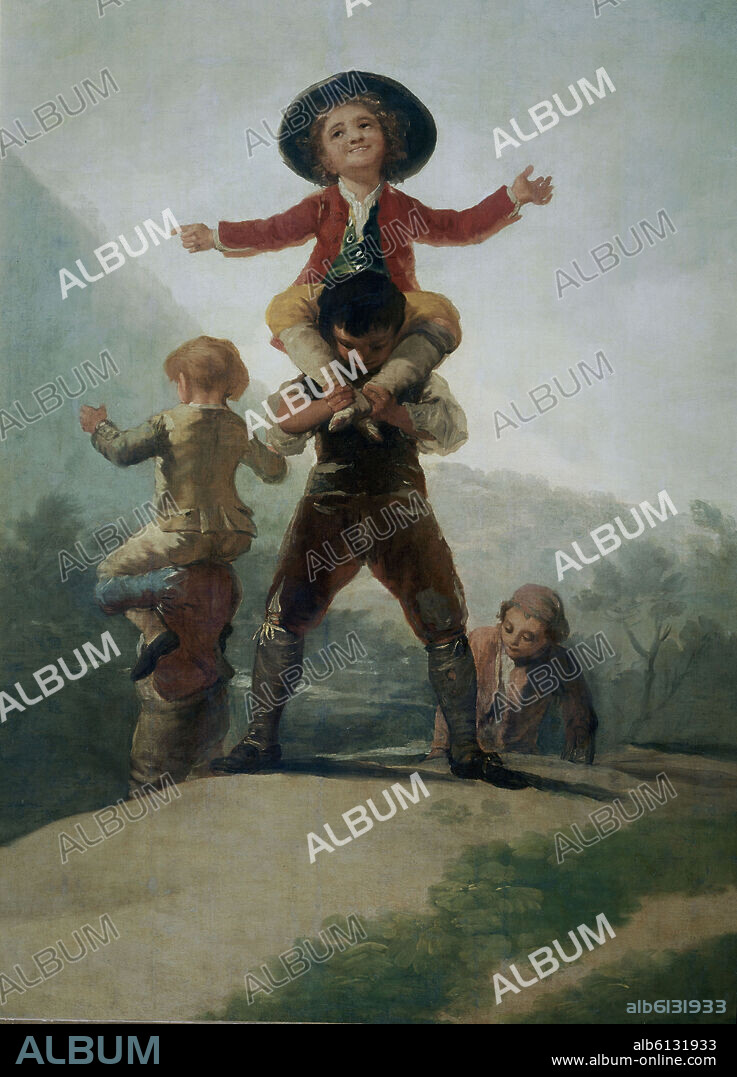 FRANCISCO DE GOYA. LAS GIGANTILLAS - 1791-1792 - OLEO/LIENZO - 137x104 - NP 7112 - CARTON PARA TAPIZ.