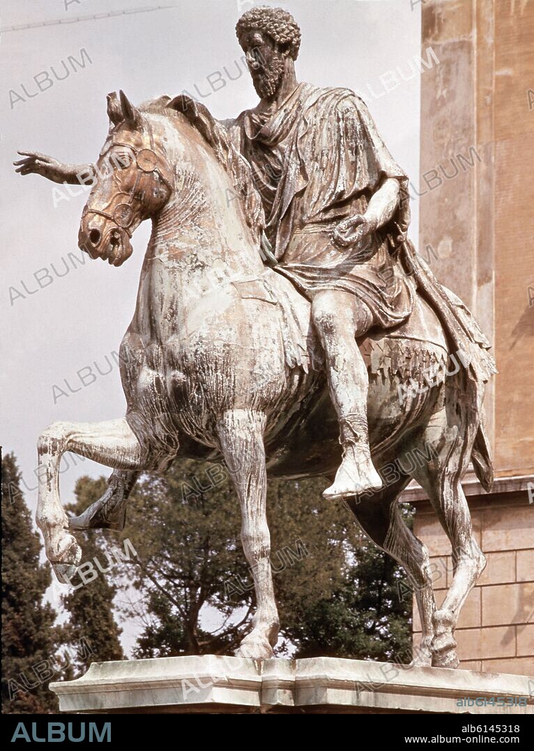 ESTATUA ECUESTRE DE MARCO AURELIO - 161/180.