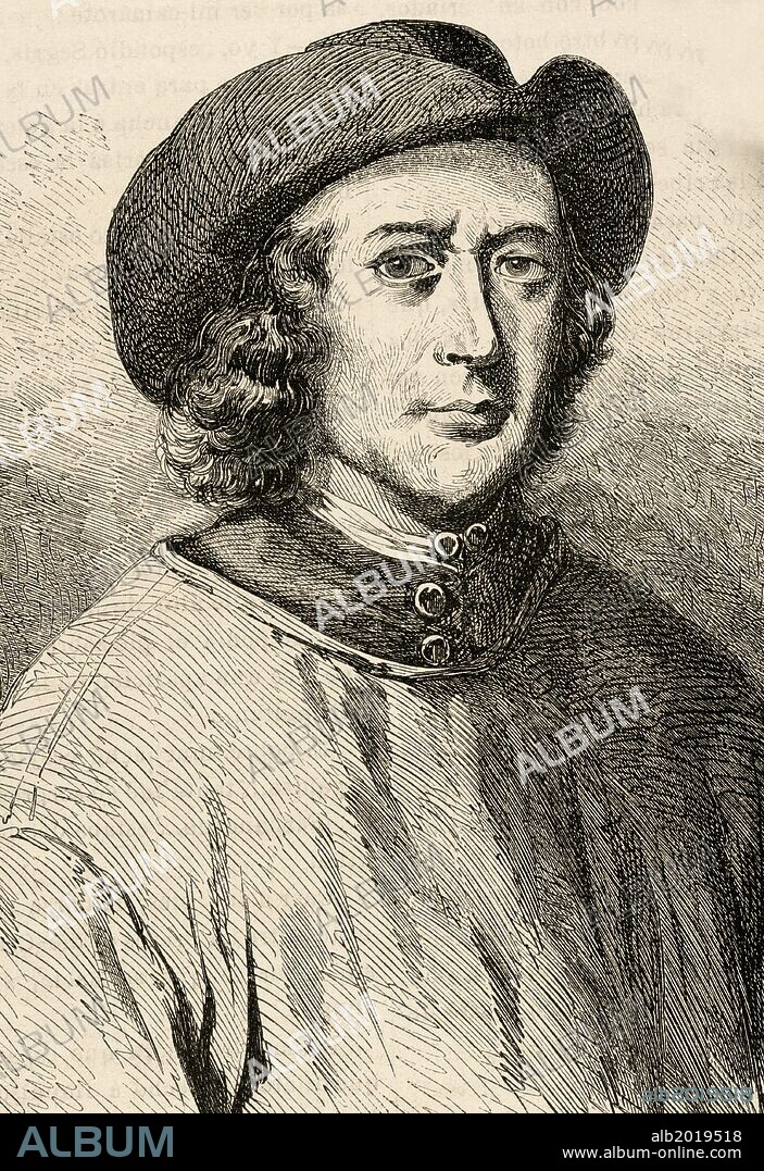 TOMAS BRITTON "El Carbonero" (1657-1714). Carbonero y promotor musical inglés. Su pasión por la música le dió gran celebridad en su época. Grabado. "Semanario Familiar Pintoresco", Año 1879.