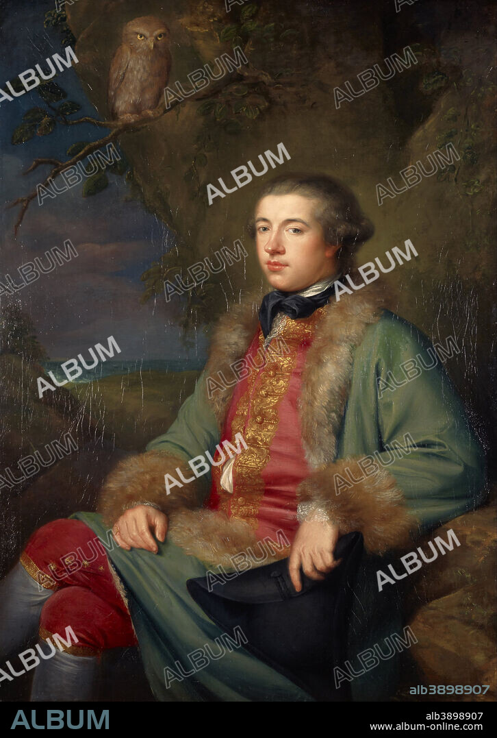 GEORGE WILLISON. James Boswell, 1740 - 1795. Diarist and biographer of Dr Samuel Johnson. Date/Period: 1765. Painting. Oil on canvas. Height: 1,352 mm (53.22 in); Width: 965 mm (37.99 in).
