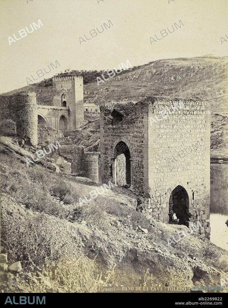 Toledo, Baño de la Cava y Puente de San Martín.