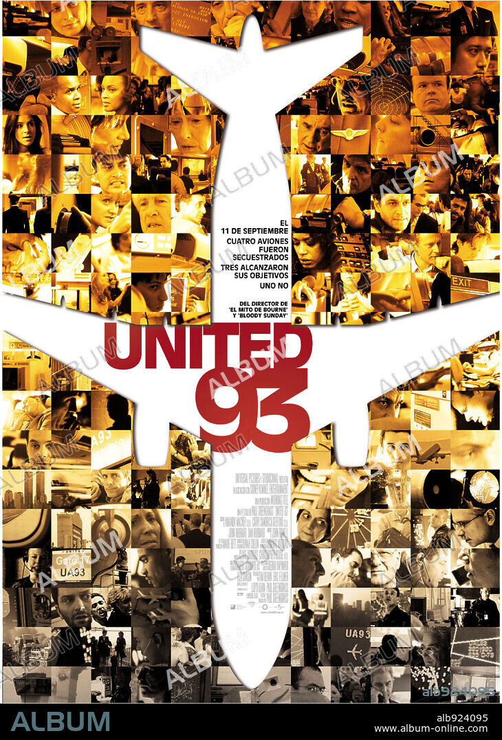 Plakat zu UNITED 93, 2006, unter der Regie von PAUL GREENGRASS. Copyright UNIVERSAL PICTURES.