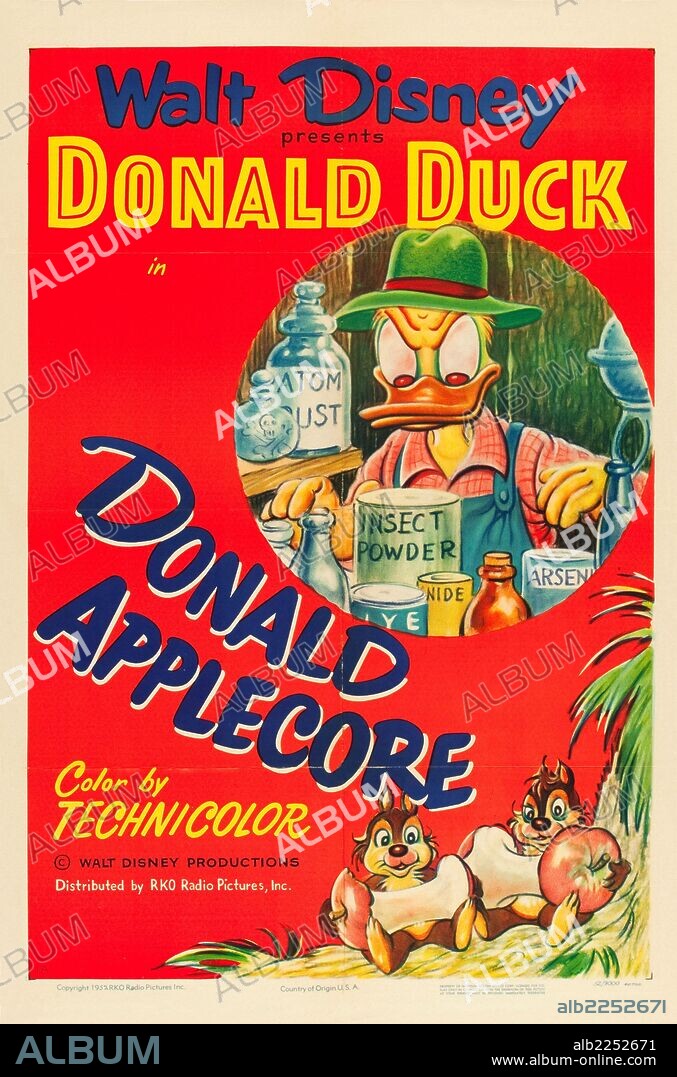MISC: PATO DONALD (MISC: DONALD DUCK). Copyright WALT DISNEY PICTURES. Donald Applecore, 1952. 1952