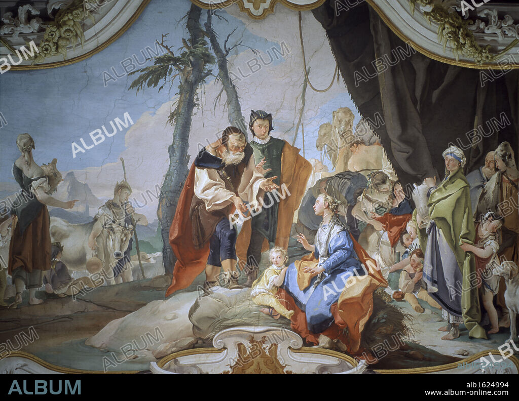 GIAMBATTISTA TIEPOLO. Rachel Hiding the Idols  Giovanni Battista Tiepolo  (1696-1770/Italian)  Archbishopric Udine  Venetia  Italy.