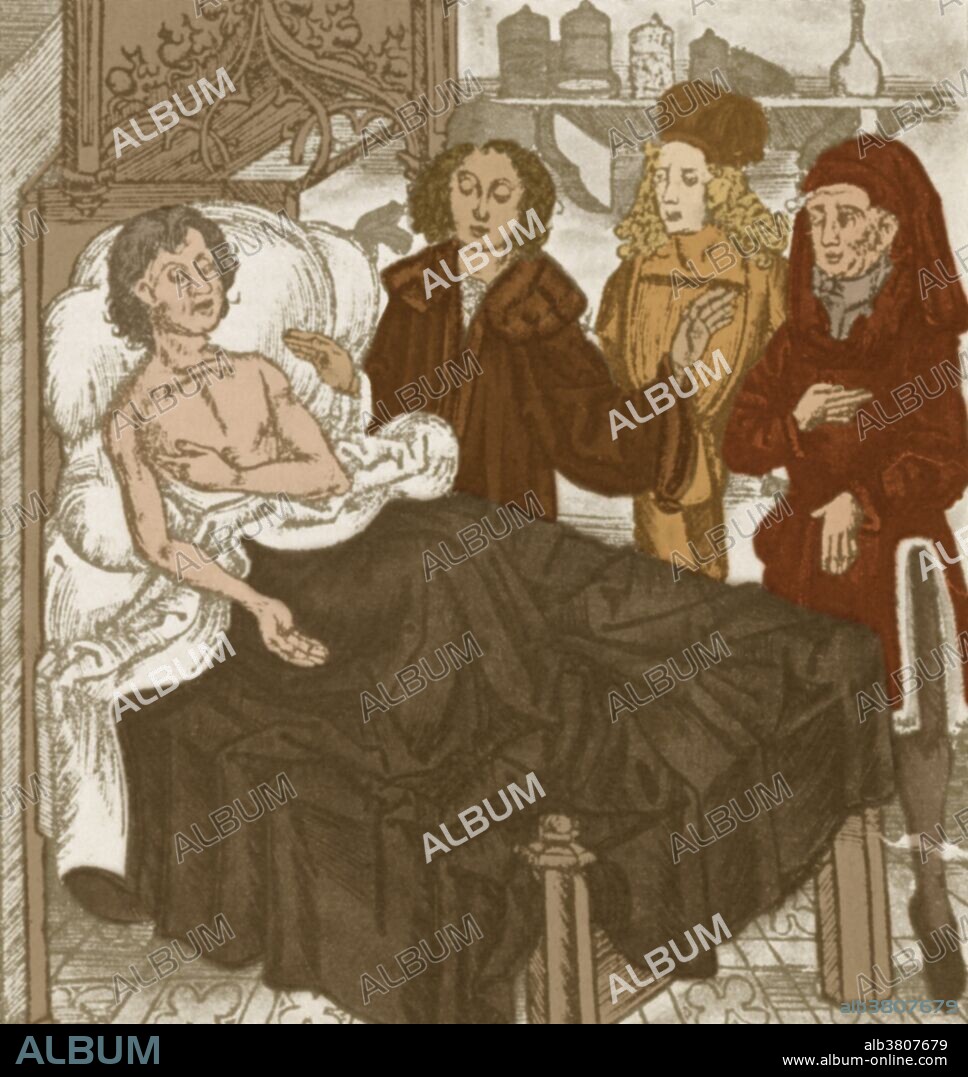 Even the presence of three doctors at the bedside of a rich victim cannot save him.