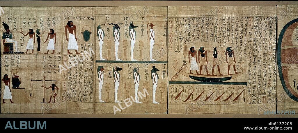 PAPIRO EGIPCIO V DINASTIA-IMPERIO ANTIGUO.