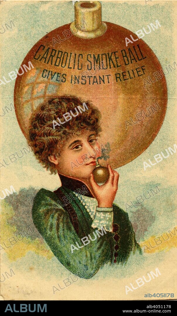 Carbolic Smoke Ball, Gives Instant Relief, c.1892.