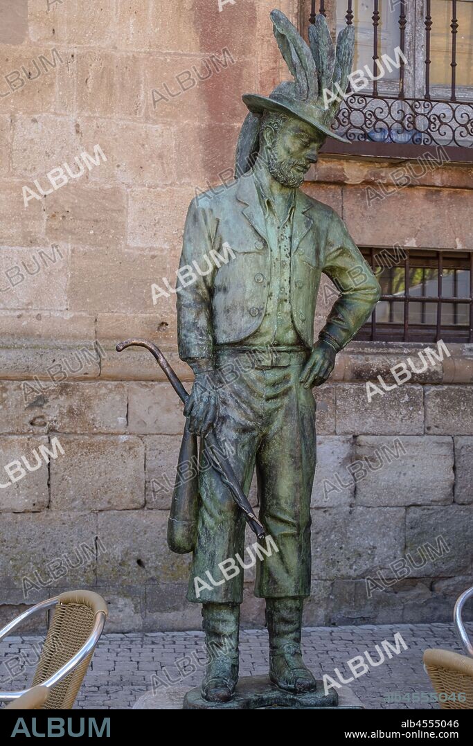 El Zarrón, escultura conmemorativa, Almazán, Soria, comunidad autónoma de Castilla y León, Spain, Europe.