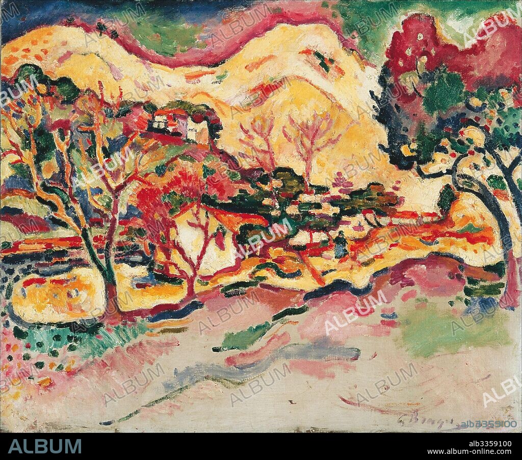 GEORGES BRAQUE. Landscape at La Ciotat (Paysage à La Ciotat).
