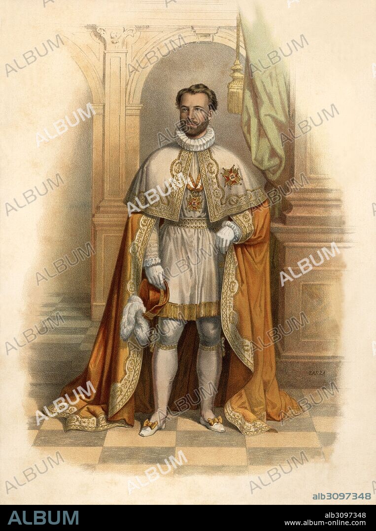 España. Caballero Comendador de la Real y Americana Orden de Isabel la Católica. Años 1870.