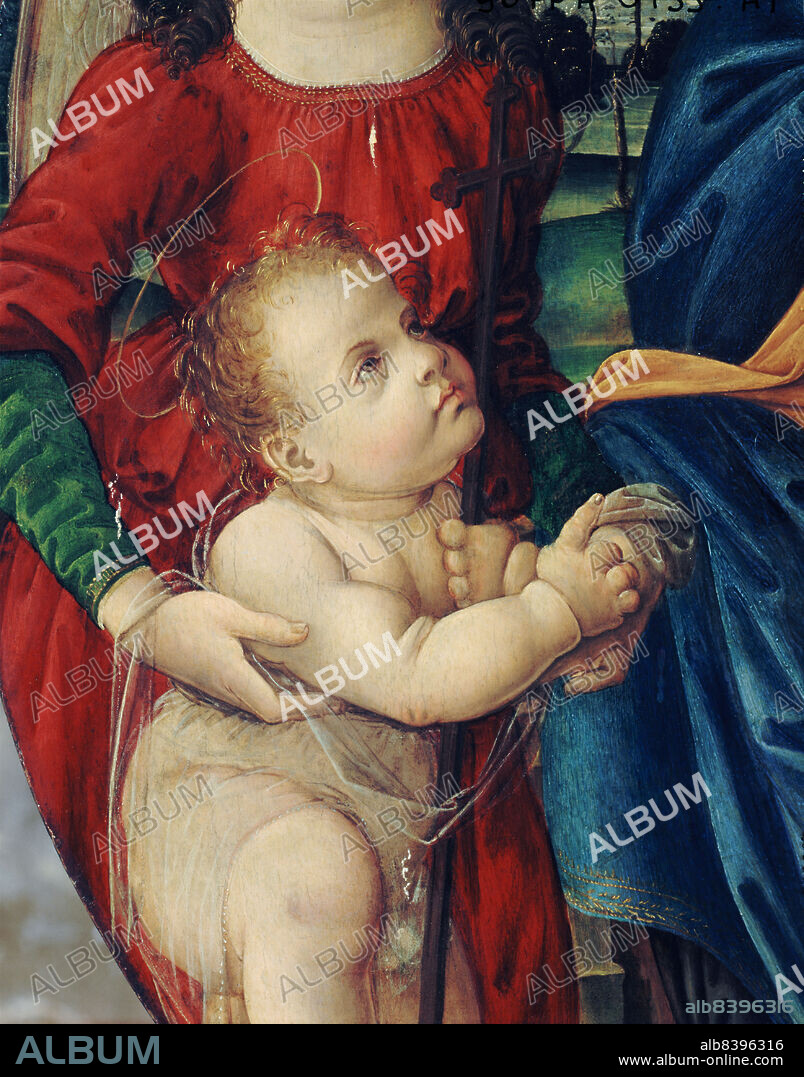 TOMMASO MASACCIO. Madonna and Child with Saint John the Baptist and two angels, between 1470 and 1530.