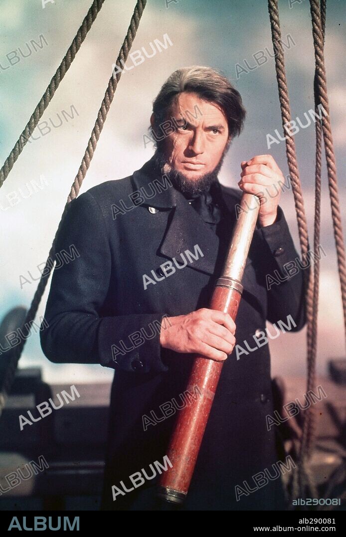 GREGORY PECK in MOBY DICK, 1956, unter der Regie von JOHN HUSTON. Copyright WARNER BROTHERS.