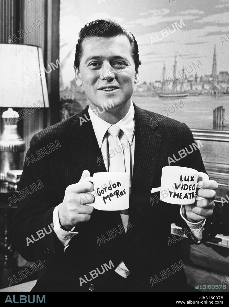 New York, New York: September, 1956 Actor and singer Gordon MacRae is the host the NBC television show 'Lux Video Theater'.