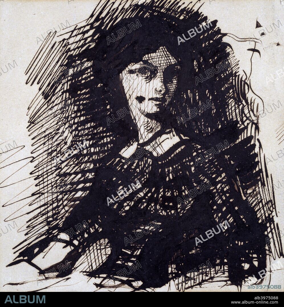 'Portrait of Jeanne Duval', mid 19th century. From a private collection.