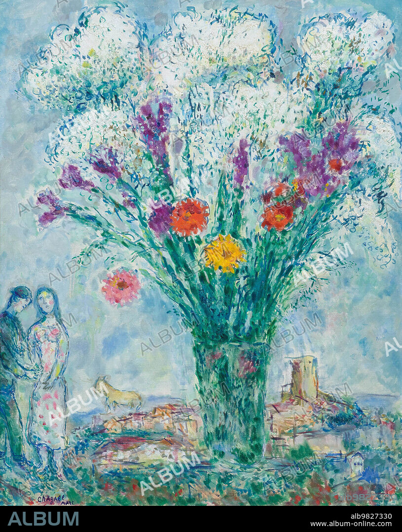 MARC CHAGALL. Bouquet d'été.