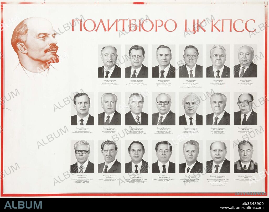 ANONYMOUS. Political Bureau of the Central Committee of the Communist Party of the Soviet Union.