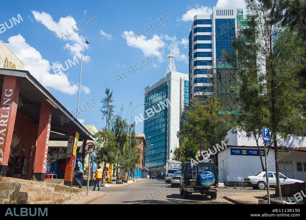 Downtown Kigali, Rwanda, Africa.