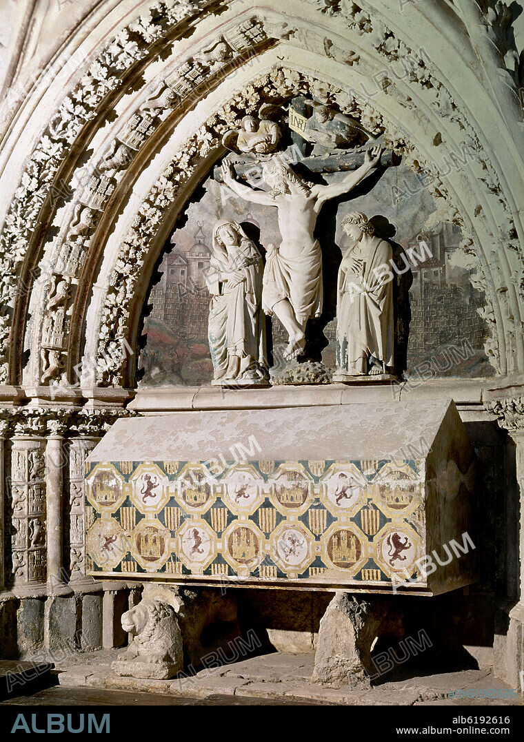 SEPULCRO DEL INFANTE DON FERNANDO DE LA CERDA HIJO DE ALFONSO X - SIGLO XIII.