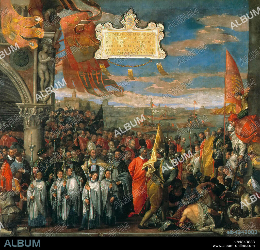 PAOLO VERONESE. The Victorious Return of Doge Andrea Contarini after the Triumph in Chioggia.