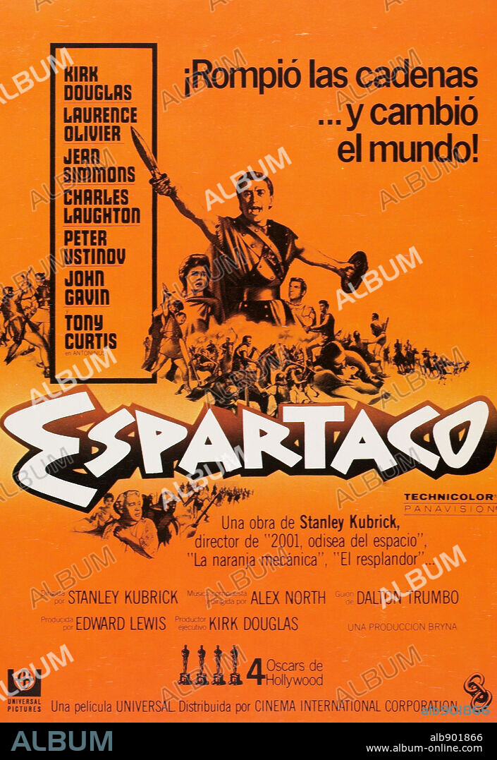 Poster de ESPARTACO, 1960 (SPARTACUS), dirigida por STANLEY KUBRICK. Copyright BRYNA/UNIVERSAL.